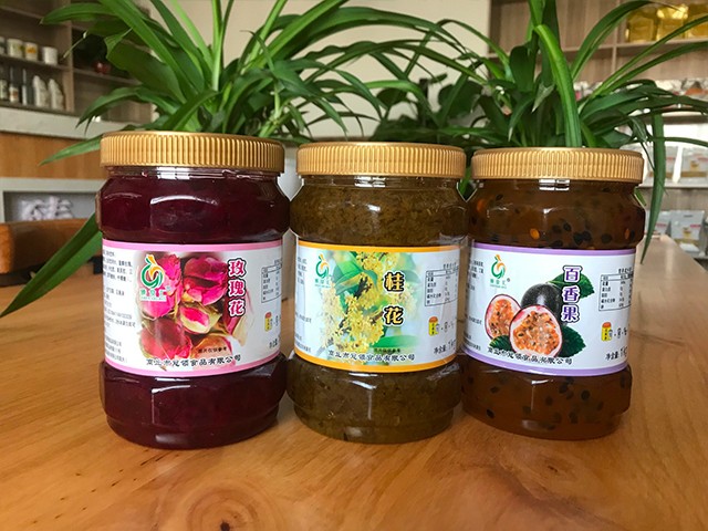 玫瑰花花茶、桂花花茶、百香果花茶