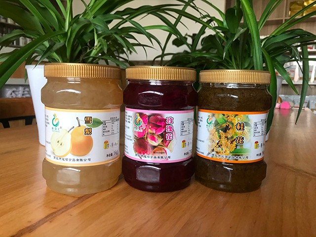 雪梨花茶、玫瑰花花茶、桂花花茶